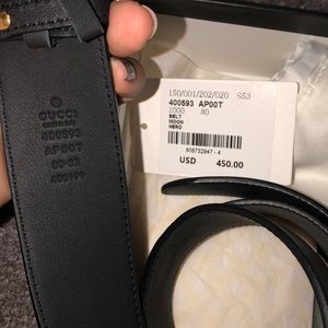 Gucci Belt Moon Nero